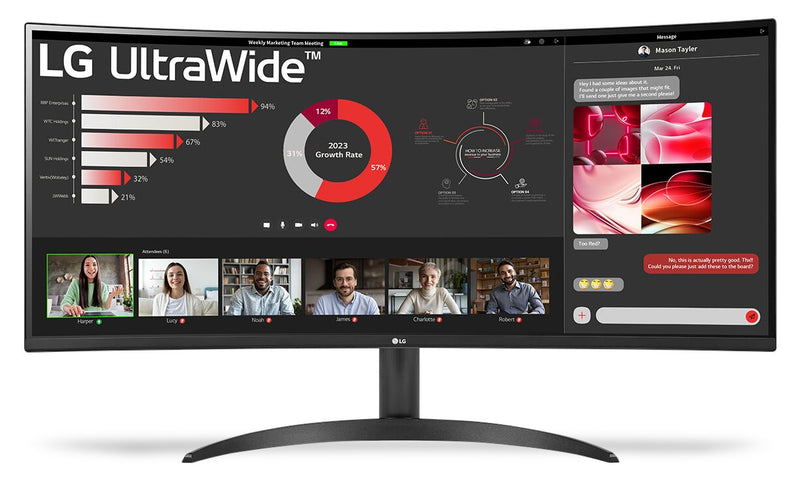 LG 34\" UltraWide™ QHD Curved Monitor with FreeSync™