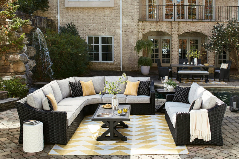 Jasper Patio Armless Chair - Black