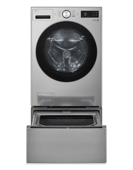 LG 5.2 Cu. Ft. Smart Front-Load High-Efficiency Steam Washer - Graphite Steel - WM5800HVA