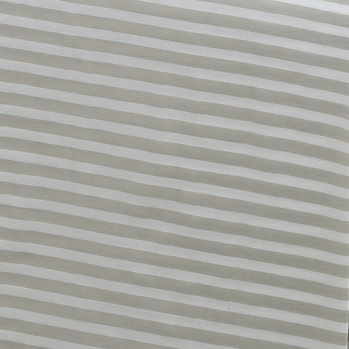 Striped 4-Piece King Cotton Sheet Set - Light Grey 