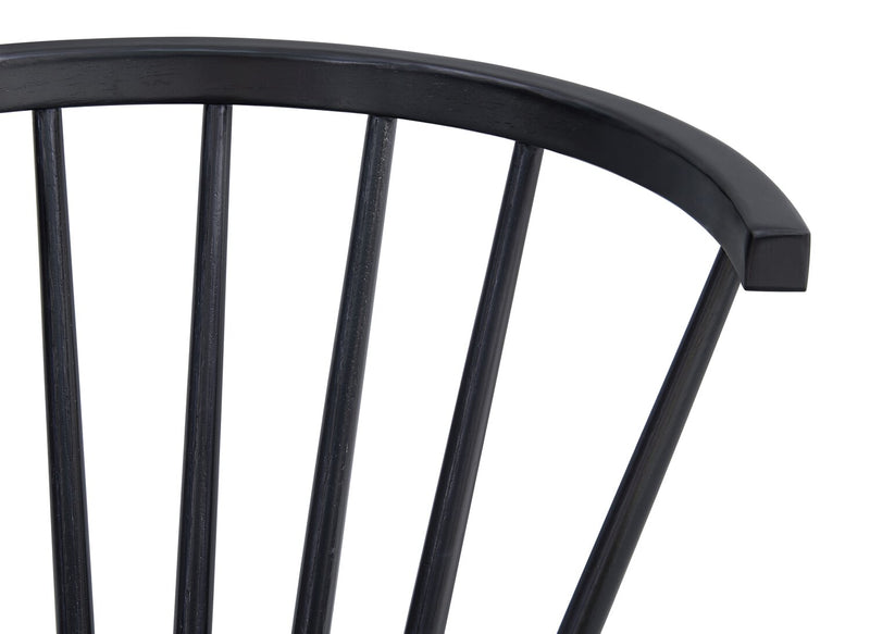 Remi Spindle Dining Chair - Black