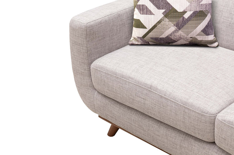 Freeman Linen-Look Fabric Sofa - Dove