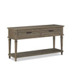 Winston 54\" Rustic Sofa Table with Storage and Shelf - Light Brown with Driftwood Finish