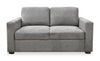 Drift 66.5\" Linen-Look Fabric Sleeper Sofa with Track Arms - Grey