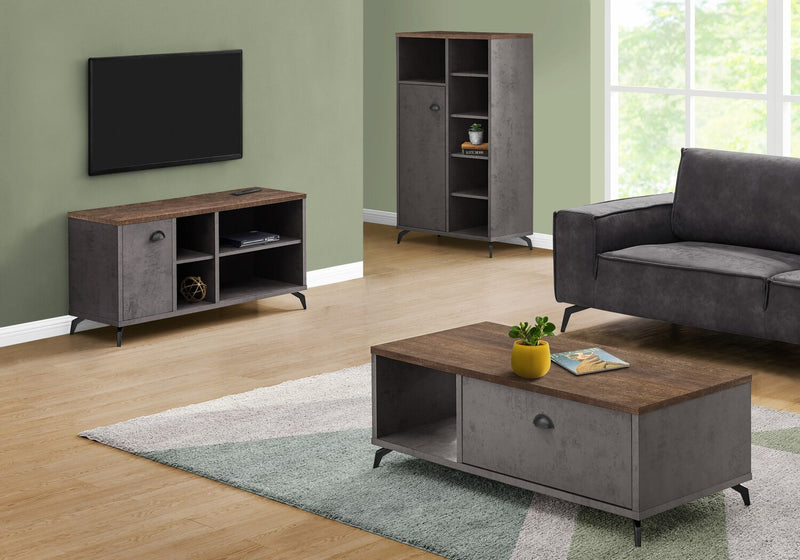 Cameron 48\" Modern TV Stand with Storage and Cable Management for TVs up to 55\"- Grey