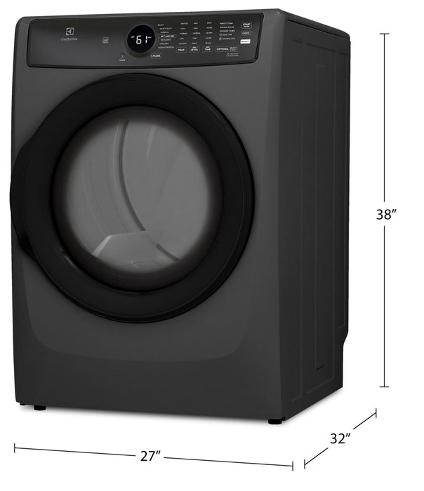 Electrolux 5.2 Cu. Ft. Front-Load Steam Washer and 8 Cu. Ft. Gas Dryer - Titanium