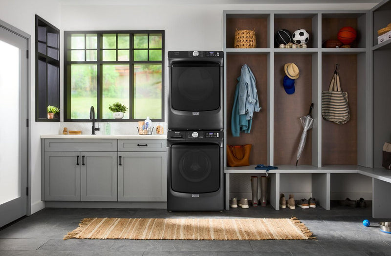Maytag 5.8 Cu. Ft. Pet Pro Smart Front-Load Washer and 7.4 Cu. Ft. Gas Dryer - Volcano Black