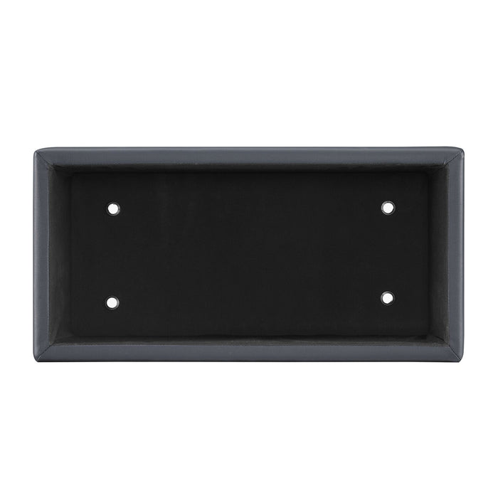 Edmonton Rectangular Storage Ottoman - Navy
