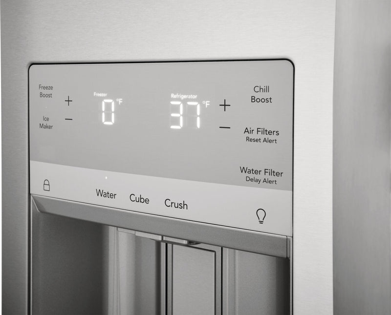 Frigidaire Gallery 36\" 21.5 Cu. Ft. Counter-Depth 4-Door French-Door Refrigerator - Smudge-Proof® … 