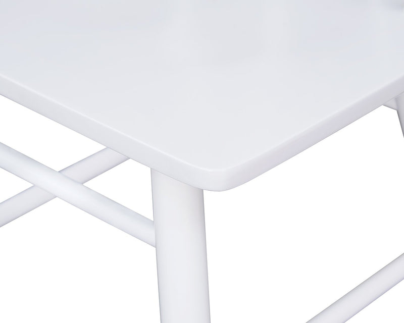 Remi Slatback Dining Chair - White