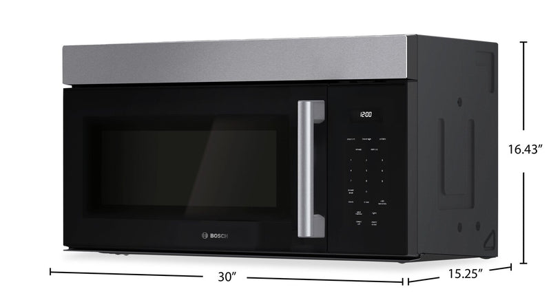 Bosch 100 Series Over-The-Range Microwave - Stainless Steel - HMV1055C