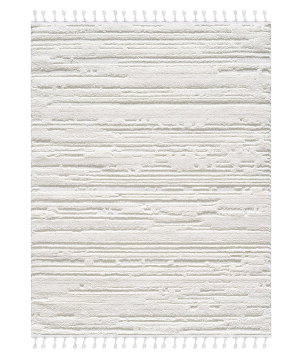 Riley Cream Abstract Area Rug - 5'7\" x 7'3\"