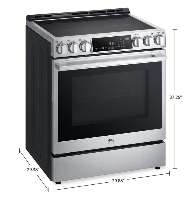 LG Studio 6.3 Cu. Ft. Smart Induction Range with Instaview & Air Fry - Smudge Proof Stainless Steel … 