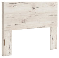 Derekson Panel Bed with Headboard & Frame, Rustic White - Queen Size 