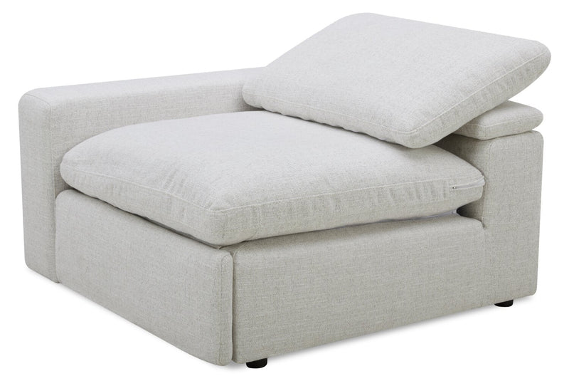 Sky Modular 8-Piece Fabric Power Reclining Sectional with Removable Feather Down Cushions -Nathan Wheat