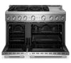 KitchenAid 6.3 Cu. Ft. 6 Burner Commercial-Style Gas Range – Stainless Steel - KFGD948SSS