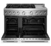 KitchenAid 6.3 Cu. Ft. 6 Burner Commercial-Style Gas Range – Stainless Steel - KFGD948SSS 