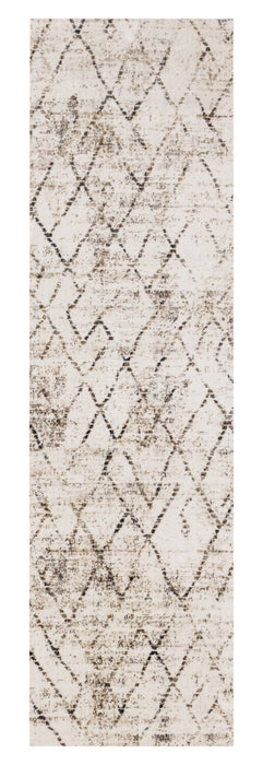 Fresh Washable Cream Geometric Rug - 2'0\" x 6'7\" 