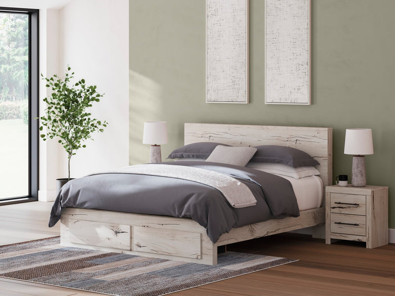 Derekson King Storage Bed - White