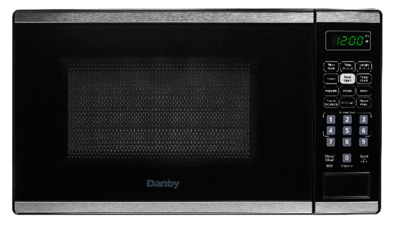 Danby 0.7 Cu. Ft. Countertop Microwave with Auto Defrost - Stainless Steel - DBMW0722BBS