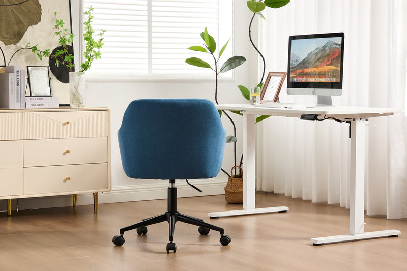 Stevie 23\" Swivel Office Chair with Adjustable Height – Blue