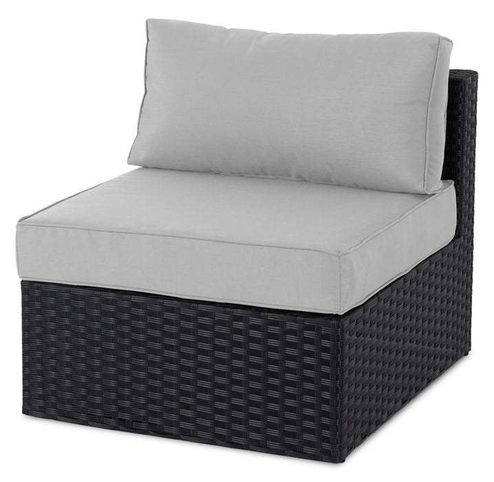 Barbados 6-Piece Patio Set with Ottoman – Grey