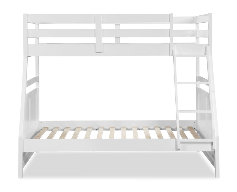 Quinn Twin/Full Bunk Bed – White