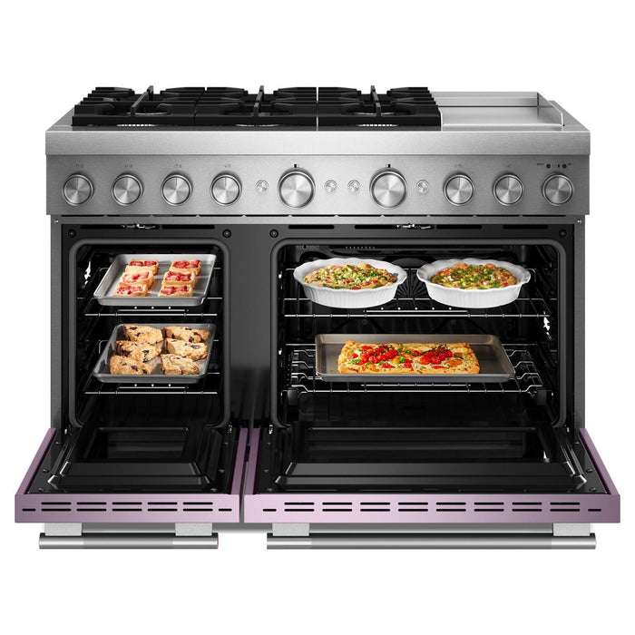 KitchenAid 6.3 Cu. Ft. 6 Burner Dual Fuel Range with Griddle – Wildflower - KFDD948SWF