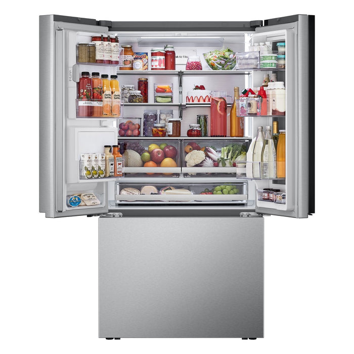 LG 36\" 26 Cu. Ft. French-Door Counter-Depth MAX™ Refrigerator - Smudge Proof Stainless Steel - LRYKC… 