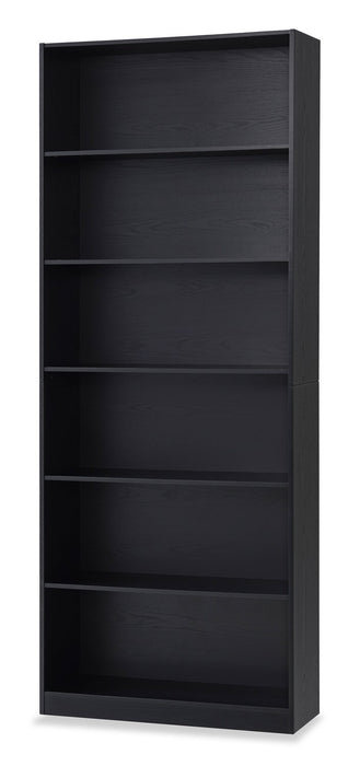 Simon 31.5\" 6-Shelf Bookcase - Black