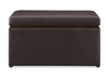 Edmonton 32\" Faux Leather Storage Ottoman - Espresso
