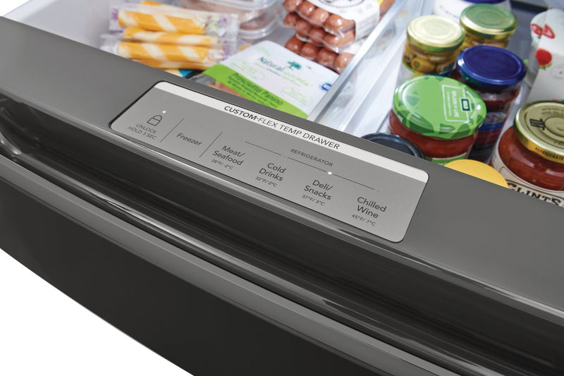Frigidaire Gallery 36\" 21.5 Cu. Ft. Counter-Depth 4-Door French-Door Refrigerator - Smudge-Proof® … 