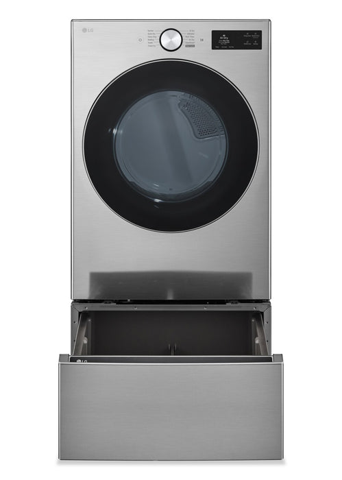LG 7.4 Cu. Ft. Smart Front-Load Gas Dryer with AI Sensory Dry - Graphite Steel - DLGX5801V