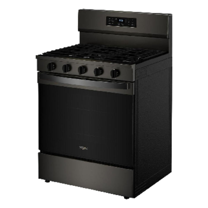 Whirlpool 5 Cu. Ft. Gas Range with Air Fry and Self-Clean - Black Stainless Steel - WFGS5030RV
