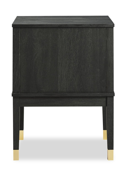 Alia Nightstand - Black Oak