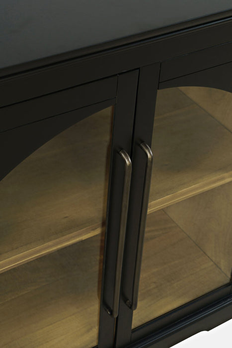 Twyla Solid Wood Accent Cabinet - Black