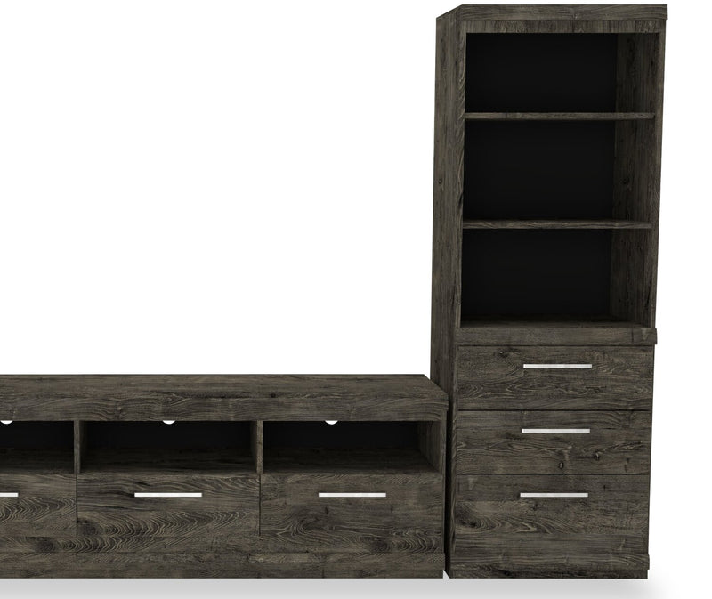 Camden 3-Piece Entertainment Centre with Storage and Cable Management for TVs up to 65\" - Alabaster Oak