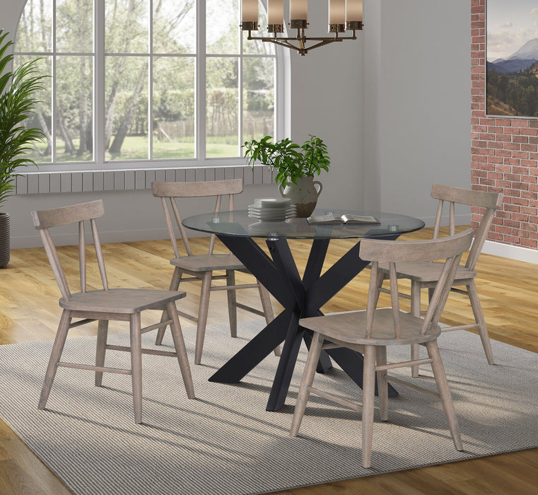 Remi Slatback Dining Chair - Brown