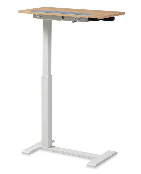 Aaron 26.77\" Height-Adjustable Office Desk with a Lift Top - Oak