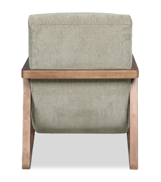 Cove 28\" Chenille Fabric Accent Chair – Green 