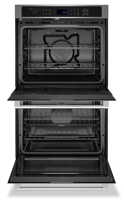 Maytag 30\" 10 Cu. Ft. Electric Double Wall Oven with True Convection - Fingerprint Resistant Stainle… 