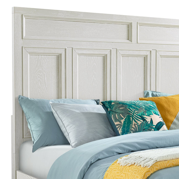 Casa King Storage Panel Bed - White 