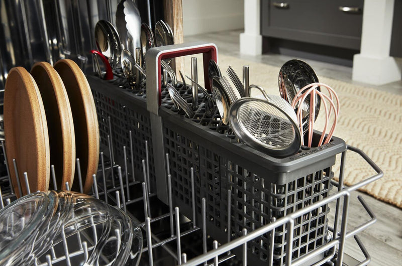 KitchenAid 24\" 44 dBA Dishwasher with 360° Max Jets™ Third Rack - PrintShield Stainless - KDTS724SPS