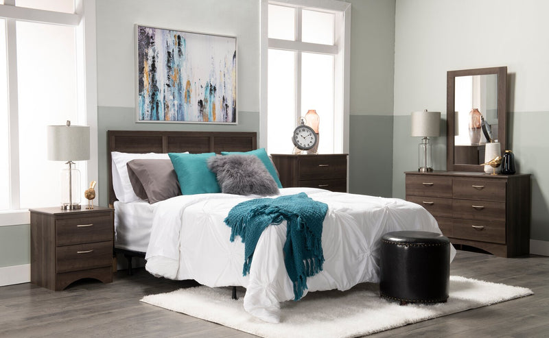 Aida Bedroom Dresser Mirror, Made in Canada - Brown