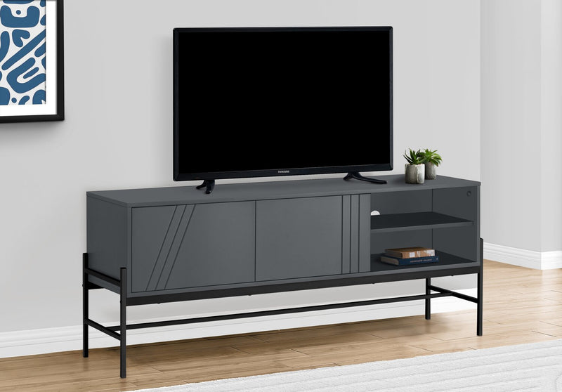 Jae 59” TV Stand - Grey
