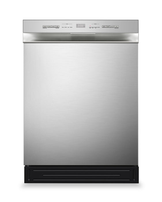 Midea 24\" Front-Control Dishwasher with Interior Light - MDF24P2BST