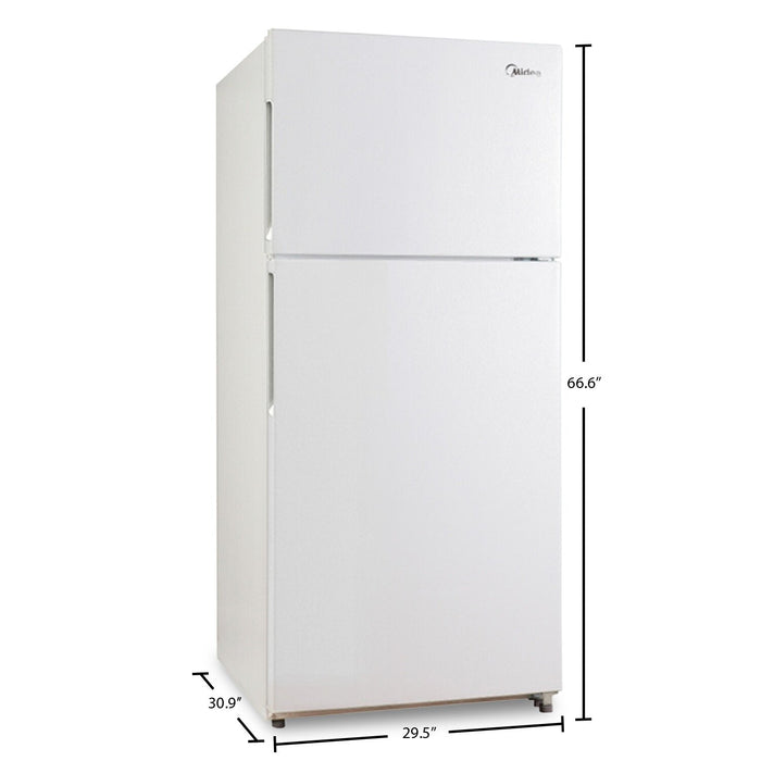 Midea 18 Cu. Ft. Top-Freezer Refrigerator - MRT18S4AWW 