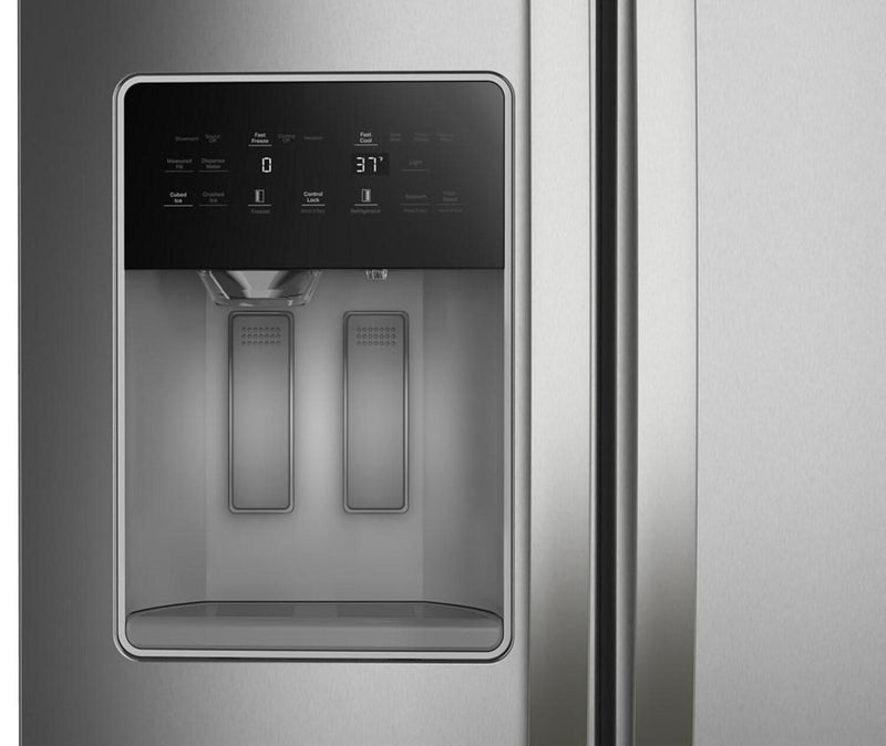 Whirlpool 36\" 28.7 Cu. Ft. Side-by-Side Refrigerator - Fingerprint-Resistant Stainless - WRSF5536RZ