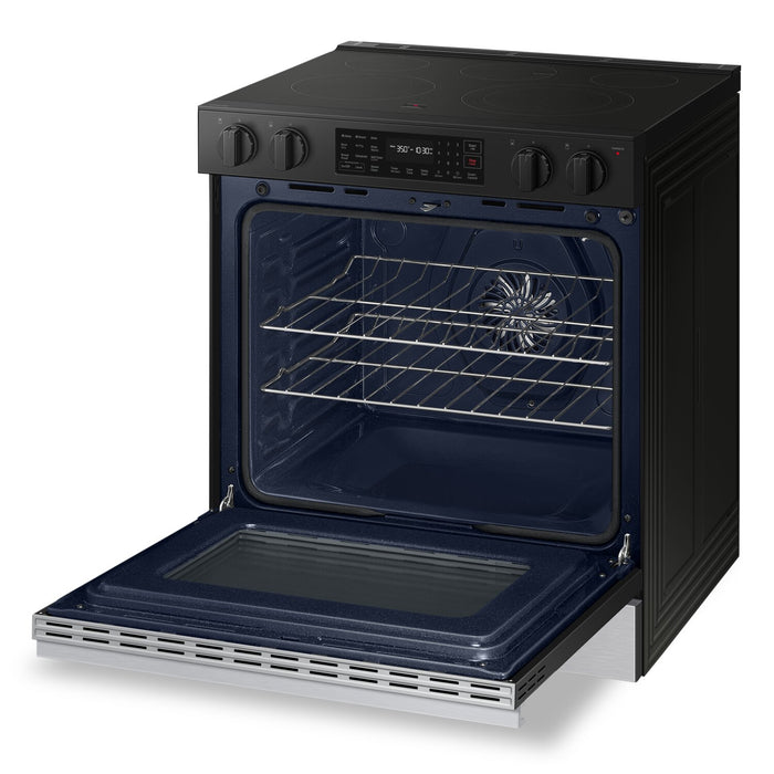 Samsung Bespoke 3 Series 6.3 Cu. Ft. Smart Electric Range with Air Fry - NSE6DG8300SRAC