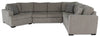 Legend 4-Piece Left-Facing Cuddler Sleeper Sectional - Platinum 